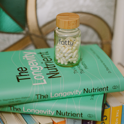 Fatty15 C15:0 Pentadecanoic Acid Supplement The Longevity Nutrient - 90 Vegan Capsules - 3x Cellular Benefits of Fish Oil Omega 3 Supplements - Gut Health, Liver Support, & Mitochondrial Health